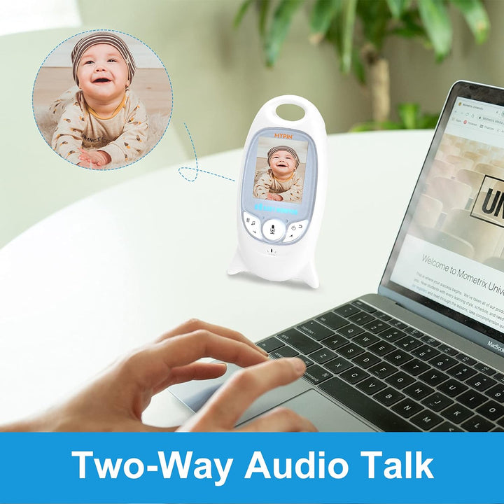 Babyphone Wireless Live Kamera Babyphone 2.4GHZ mit 2-Wege Audio/2"LCD-Bildschirm/Baby Haustier Vide