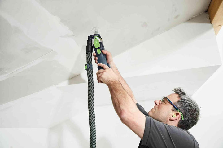 Festool Akku-Oszillierer OSC 18 E-Basic-Set VECTURO (mit Absaugvorrichtung, Ansetzhilfe, Tiefenansch