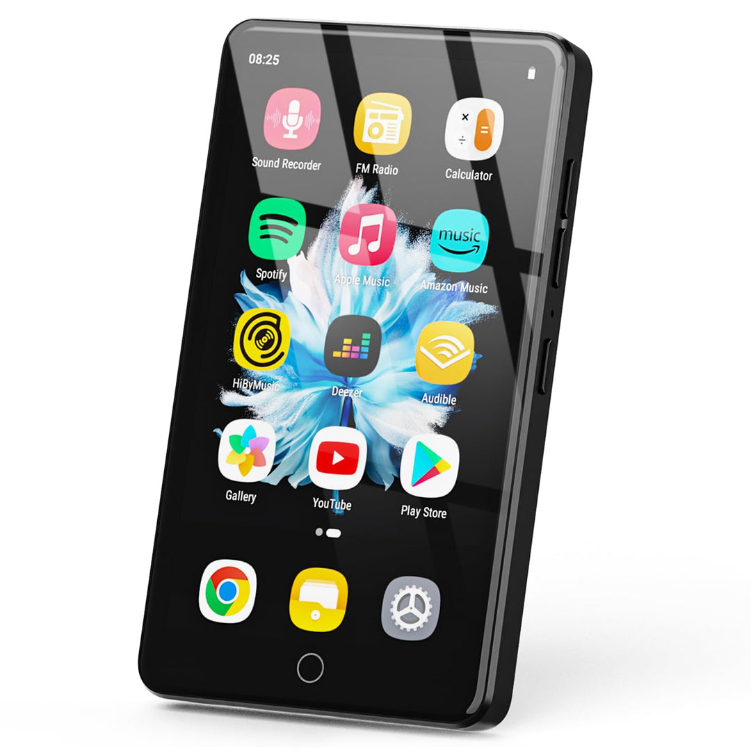 MP3-Player mit WLAN und Bluetooth, 4,02-Zoll-IPS-HD-MP4-Player, MP3-Player mit Lautsprechern, Androi
