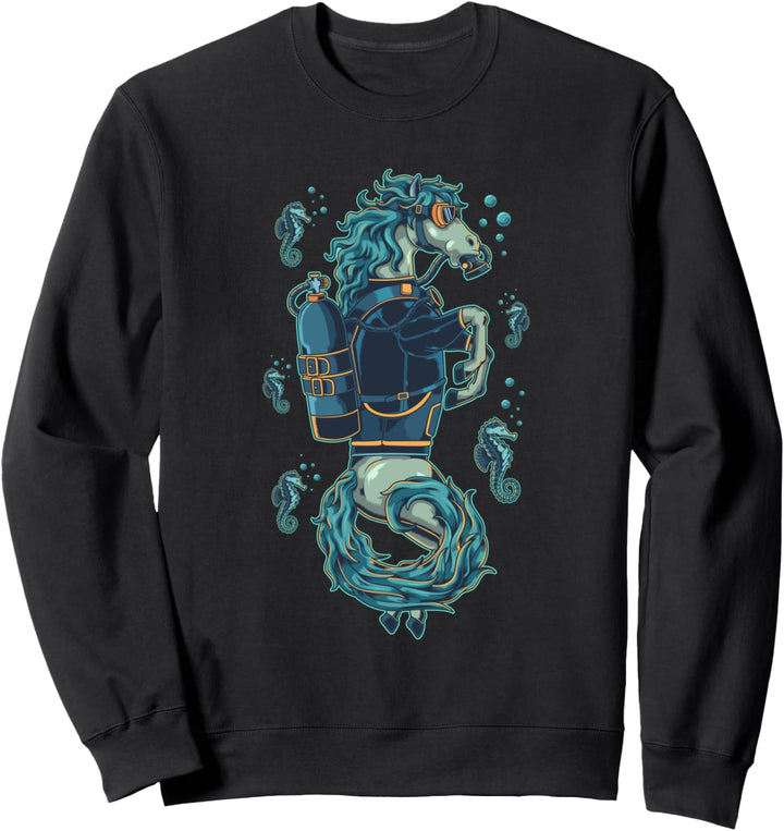 Rette das arktische Seepferdchen Scuba Global Warming Sweatshirt