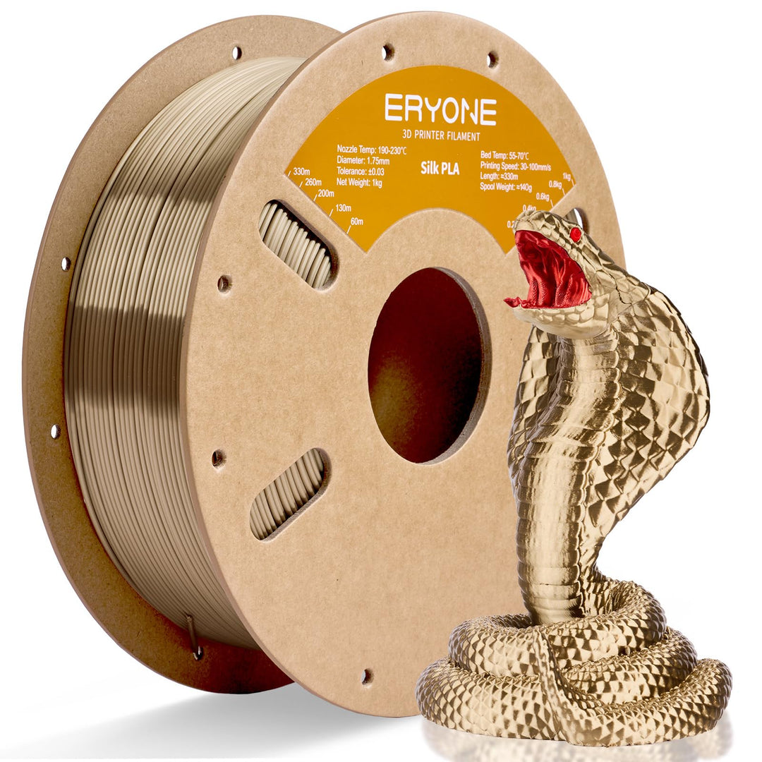 ERYONE Silk PLA Filament 1.75 mm, 3D Drucker Filament PLA Silk,+/- 0.03 mm, 1 kg/Spule, Seiden PLA C