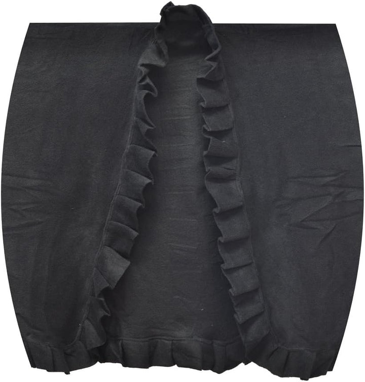 Toutacoo, Poncho Cape aus Fleece - Damen Einheitsgrösse 01-schwarz, Einheitsgrösse 01-schwarz