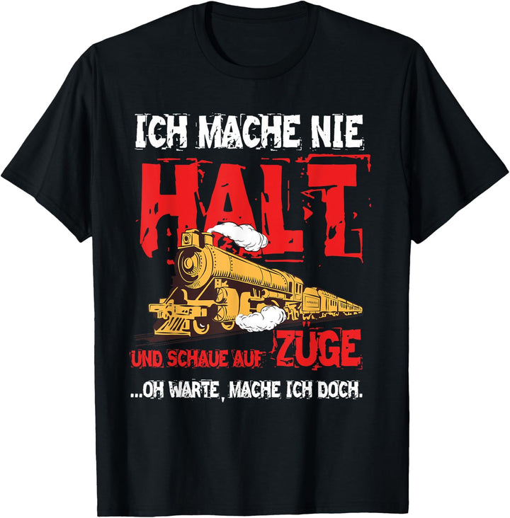 Zug Train Schaffner Bahn Mann Junge Geschenk Eisenbahn T-Shirt