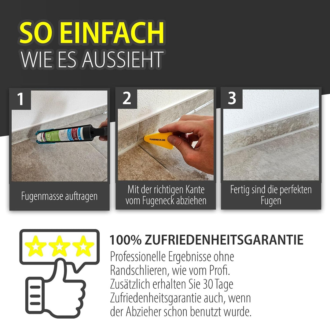 Das perfekte Fugenabzieher Set mit allem was du brauchst - einzigartiges Design mit speziellen Überk