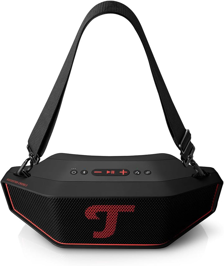 Teufel ROCKSTER Cross 2 Stereo Speaker Set Tragbarer Bluetooth Lautsprecher Black &amp; Red ROCKSTER CRO