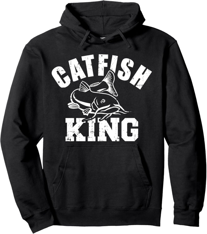 Wels Angeln Catfish King Pullover Hoodie