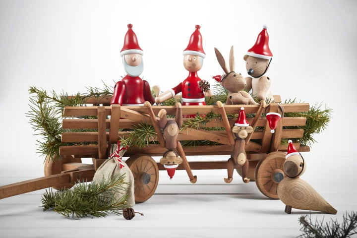 Kay Bojesen Weihnachtsfrau Figuren 19.5 cm Holzfiguren Originaldesign, rot, Weihnachtsfrau
