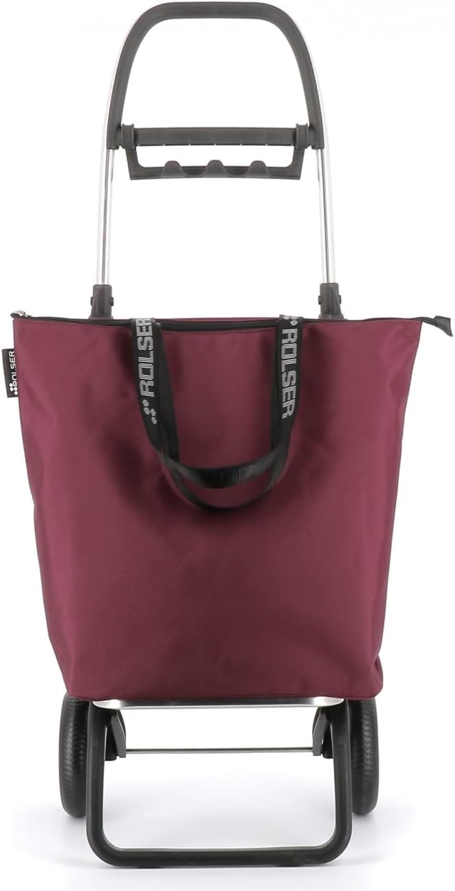 Klappbarer Einkaufstrolley Rolser Mini Bag Plus MF 2 Räder - Burdeos, Burdeos