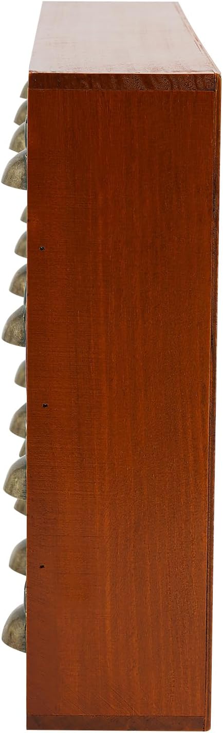 Kleine Kommode mit 16 Schubladen, Apothekerschrank aus Holz, Vintage Schubladenschrank, Schreibtisch