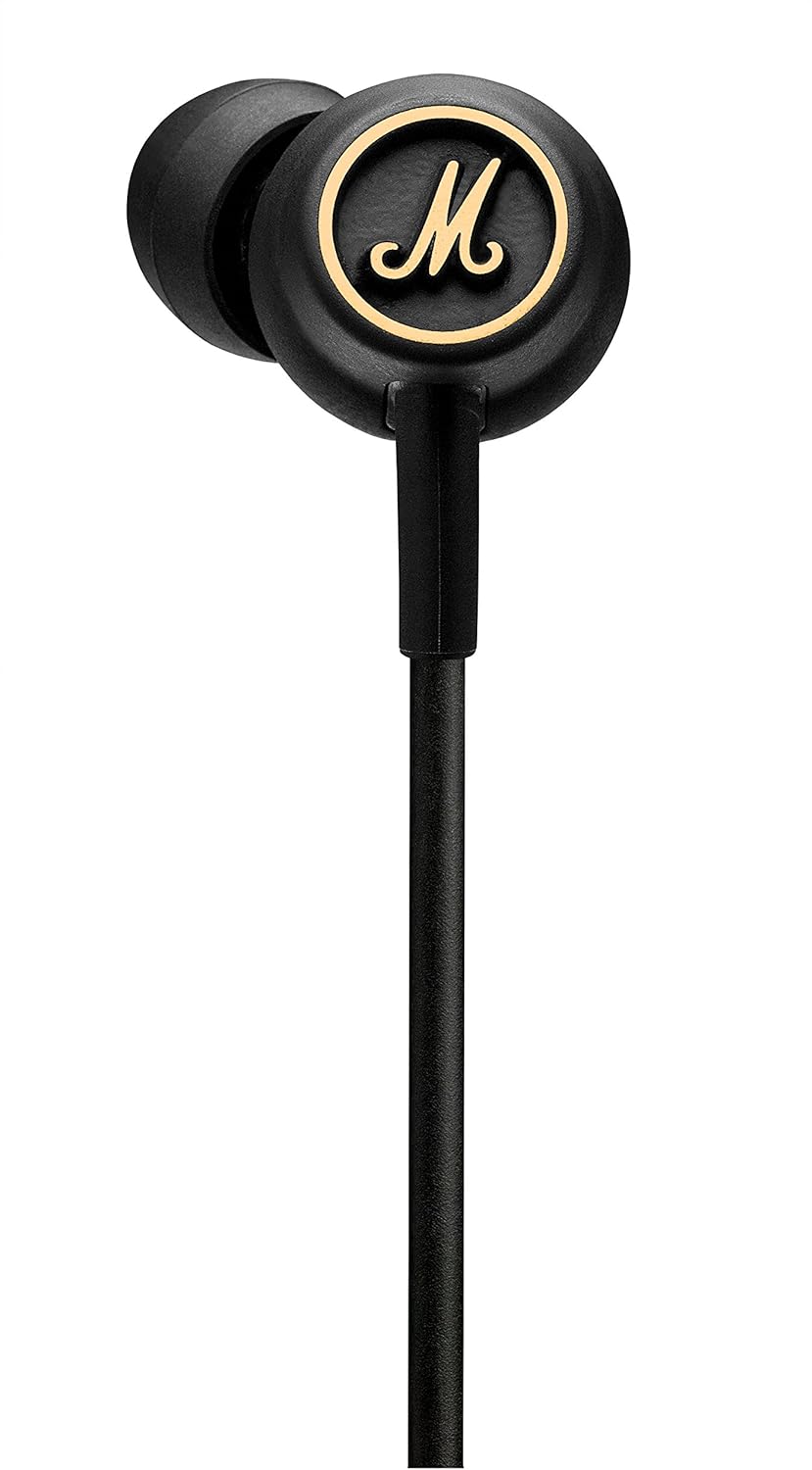 Marshall Mode EQ Headphones - Black &amp; Brass Schwarz und Messing Mode Single, Schwarz und Messing Mod