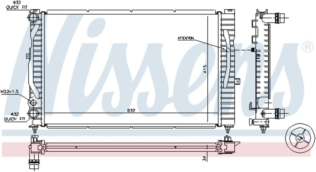 Nissens 60299 Wasserkühler