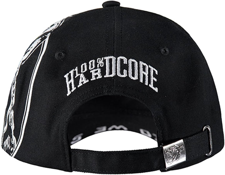 100% HARDCORE Cap United Kappe Cappy Mütze Totenkopf Gabber Speedcore Skull