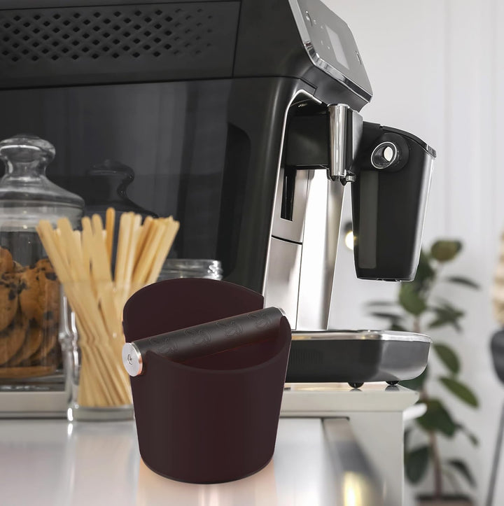 Abklopfbehälter für Siebträger Espresso Abklopfbehälter Kaffeesatz Abschlagbox Knock Box Stossdämpfe