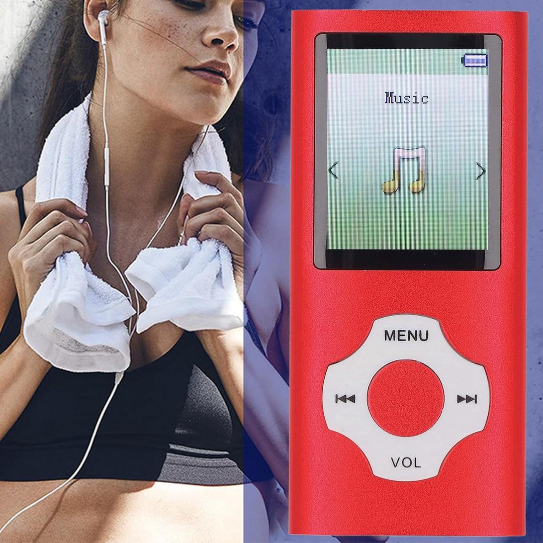 Tragbarer MP3/MP4-Player mit integriertem Lautsprecher, 1,8-Zoll-Display, Sprachaufzeichnung &amp; erwei