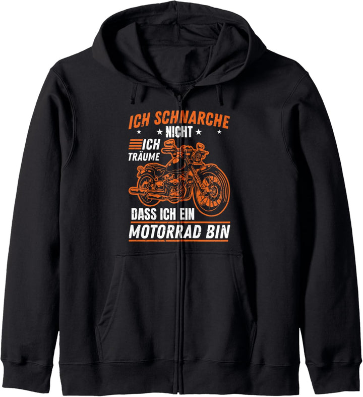 Ich Schnarche Nicht Ich Träume Das Ich Ein Motorrad Bin Kapuzenjacke