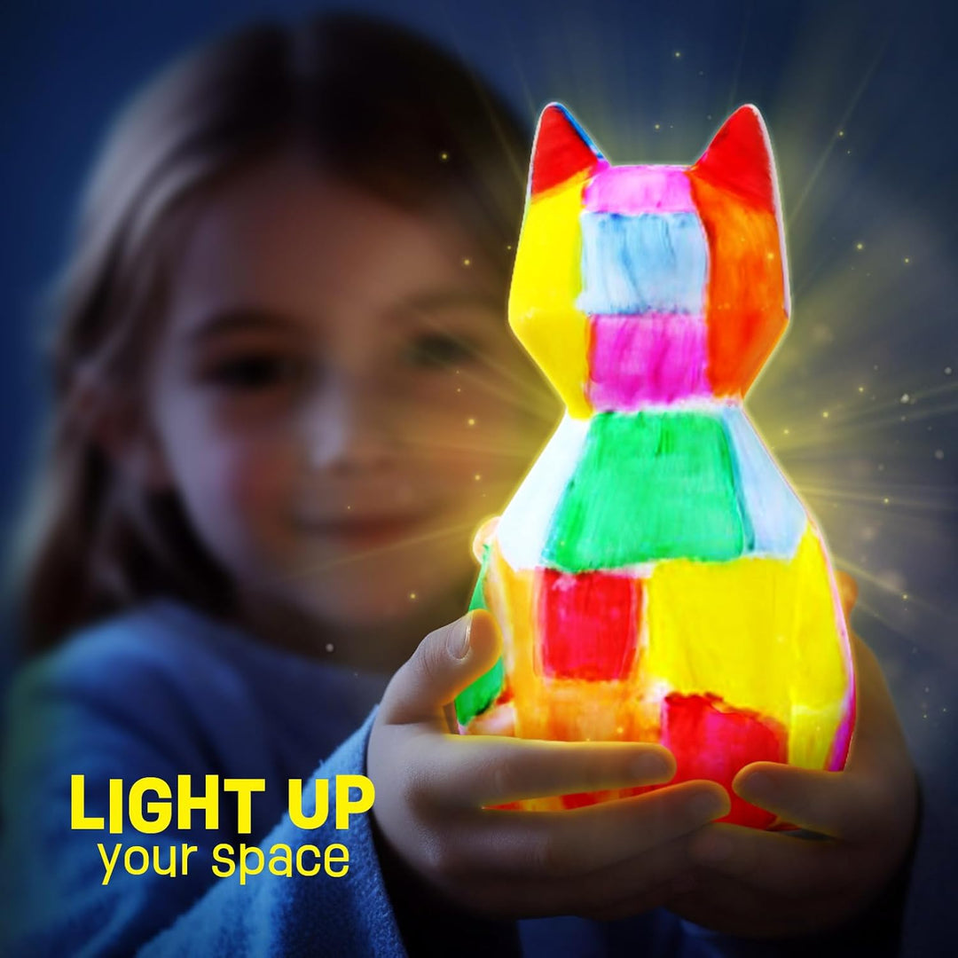 Katze Lampe Bastelset Kinder, Bastelset Mädchen 6 7 8 9 10 11 12 Jahre, Weihnachts Geburtstagsgesche
