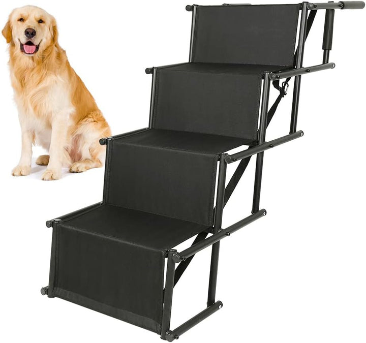 Hundetreppe für Grosse und Kleine Hunde, Hochwertiger Hunderampe Auto, Hunderampe Auto Klappbar für