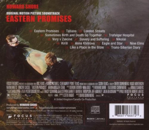 Eastern Promises/Ost, Audio-CD