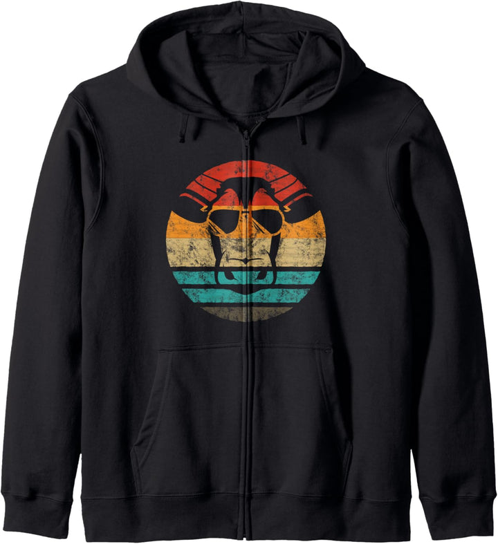 Kuh Retro Style Vintage Kapuzenjacke