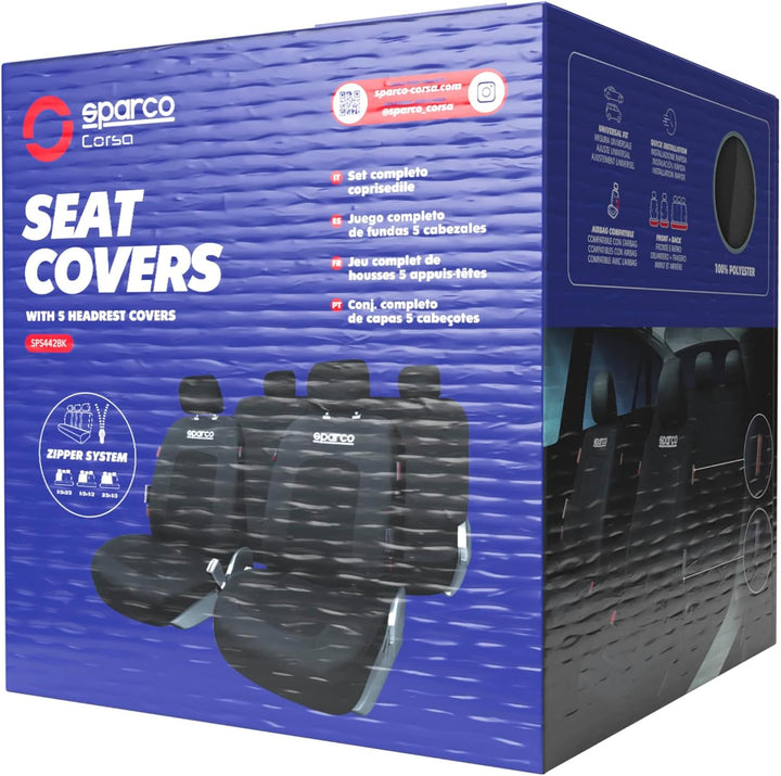 Sparco SPORTABZEICHEN-Set SCHWARZ, SPCS442BK SPORT SCHWARZ, SPORT SCHWARZ