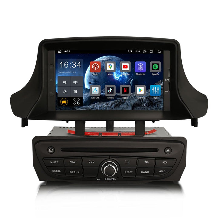 Erisin 7 Zoll 8-Kern 4GB RAM 64GB ROM Android 14 Autoradio Bluetooth mit GPS Navigation Für Renault