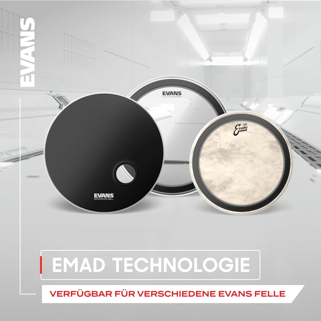 Evans BD22EMADHW Heavyweight Bassdrum Schlagefell 55,88 cm (22 Zoll) Durchmesser coated 22 Inch, 22