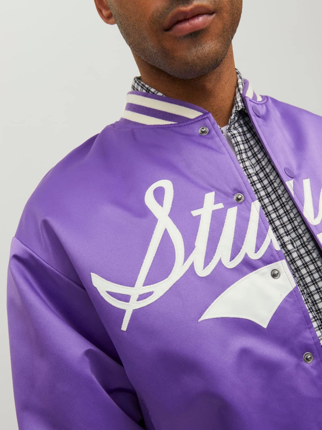 JACK &amp; JONES Herren Jorstudio Bomber Bomberjacke L Deep Lavender, L Deep Lavender