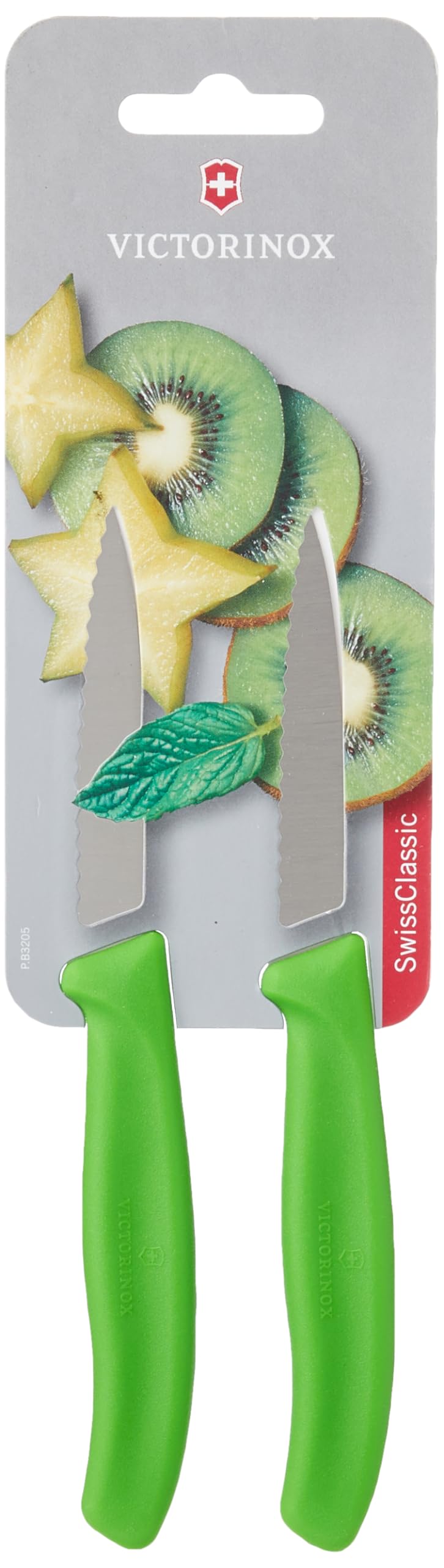 Victorinox, Swiss Classic, Profi Gemüsemesser, Extra Scharfe Klinge, Wellenschliff, 8 cm, Robuster K
