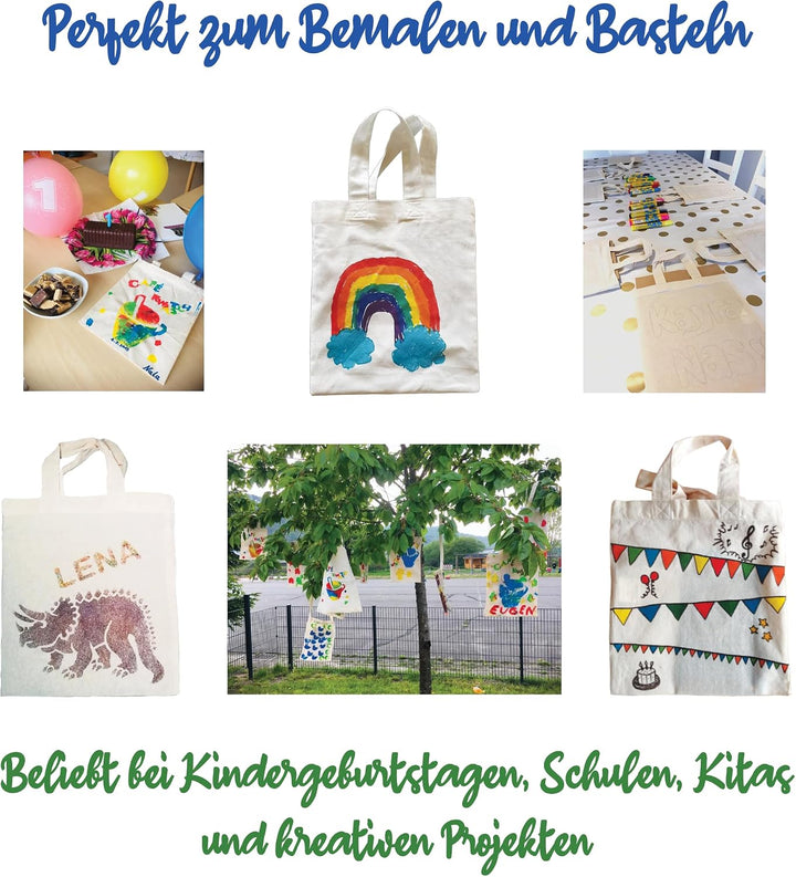 Cottonbagjoe | kleine Apothekertasche | perfekt zum Bemalen | mit Henkel |Jutebeutel | Geschenktasch