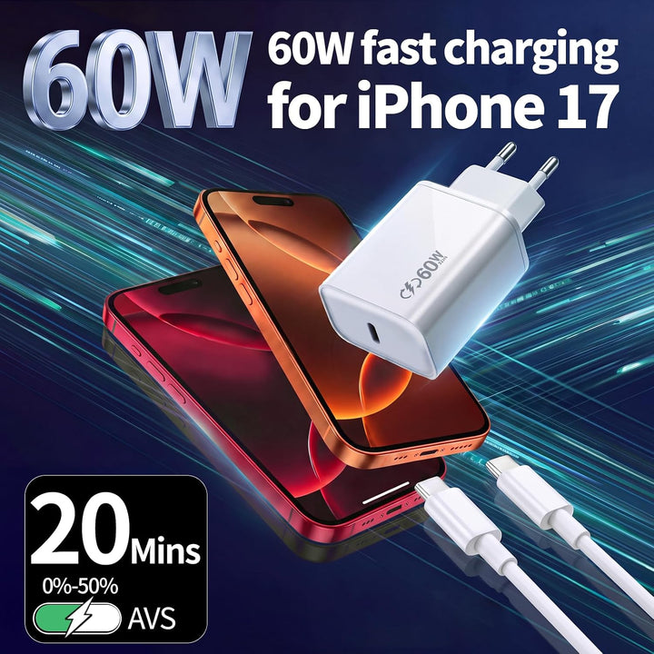 40W Ladekabel USB C für iPhone 17 17air 17Pro Max 16 15 Serie Weiss7, Weiss7