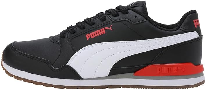 PUMA St Runner V3 Nl Sneaker,Unisex 42 EU Schwarz Weiss Rot, 42 EU Schwarz Wei&amp;