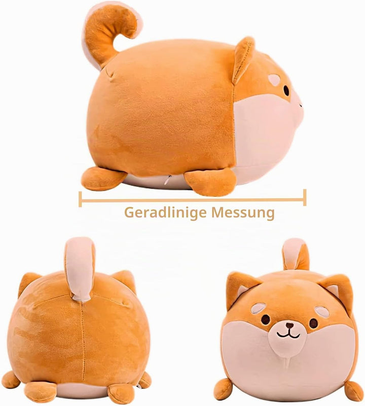 Aiuidun Shiba Inu Plüschtier Süsser Corgi Stofftier Hund Plüschkissen,Shiba Inu Kuscheltier Umarmung