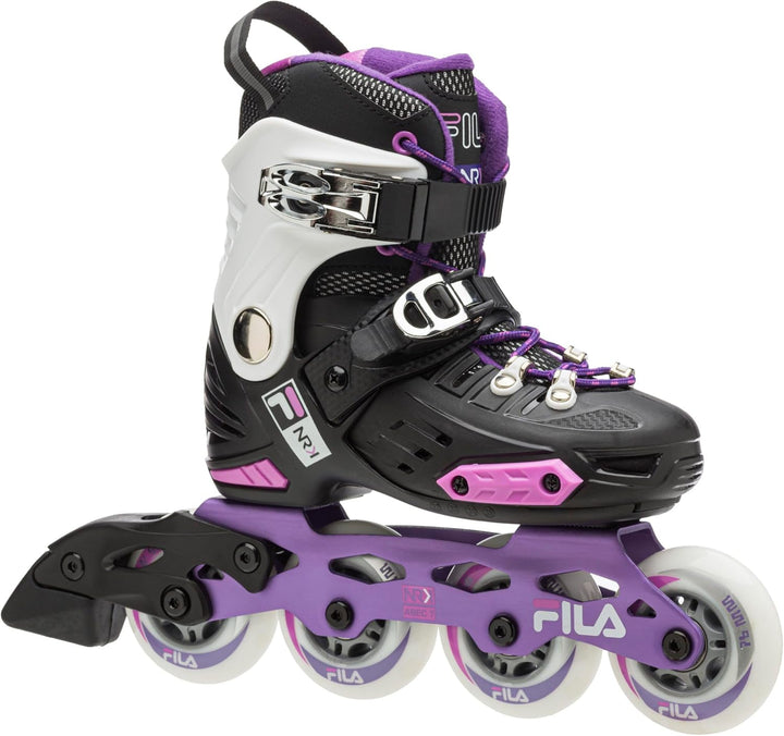 FILA SKATES Kid Nrk G Junior Inline Skate L 36-39 BLACK/VIOLET/PINK, L 36-39 BLACK/VIOLET/PINK