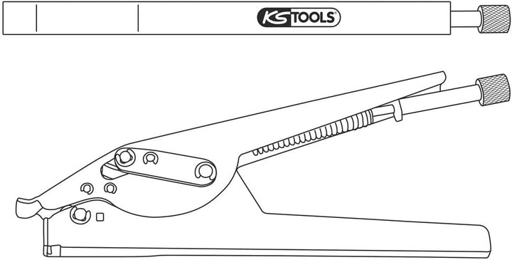 KS Tools 115.1027 Kabelbinderzange