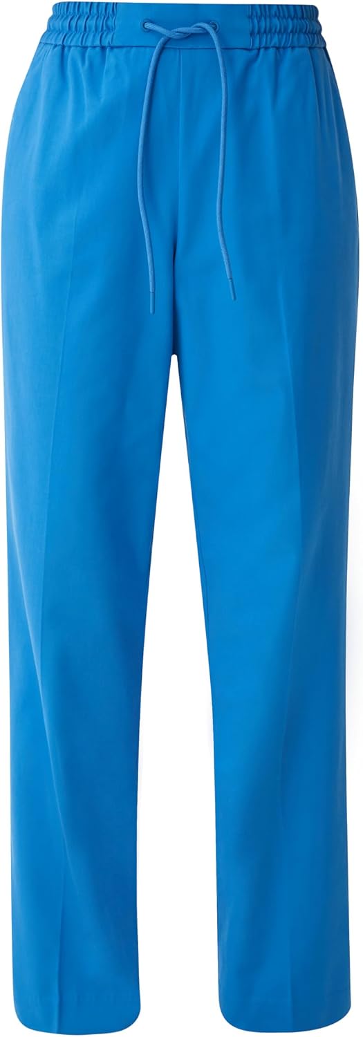 s.Oliver Damen Hose lang, Loose Fit 42 Blau, 42 Blau