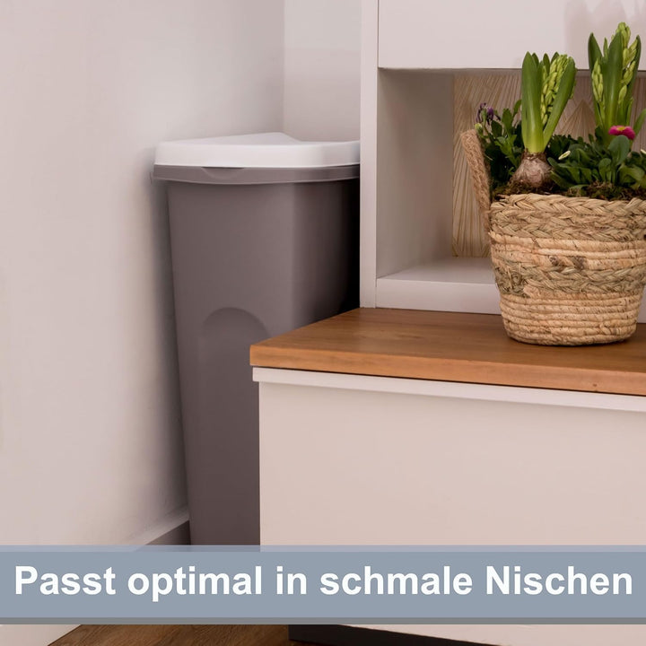 25L Mülleimer blau Küche Mülltonne Abfalleimer Trash Bin Gelber Sack Müll Blau 25 Liter, Blau 25 Lit
