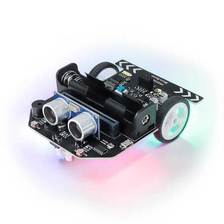 Freenove Micro:Rover Kit for BBC micro:bit (Not Included, Works with V1 &amp; V2), Obstacle Avoidance, L