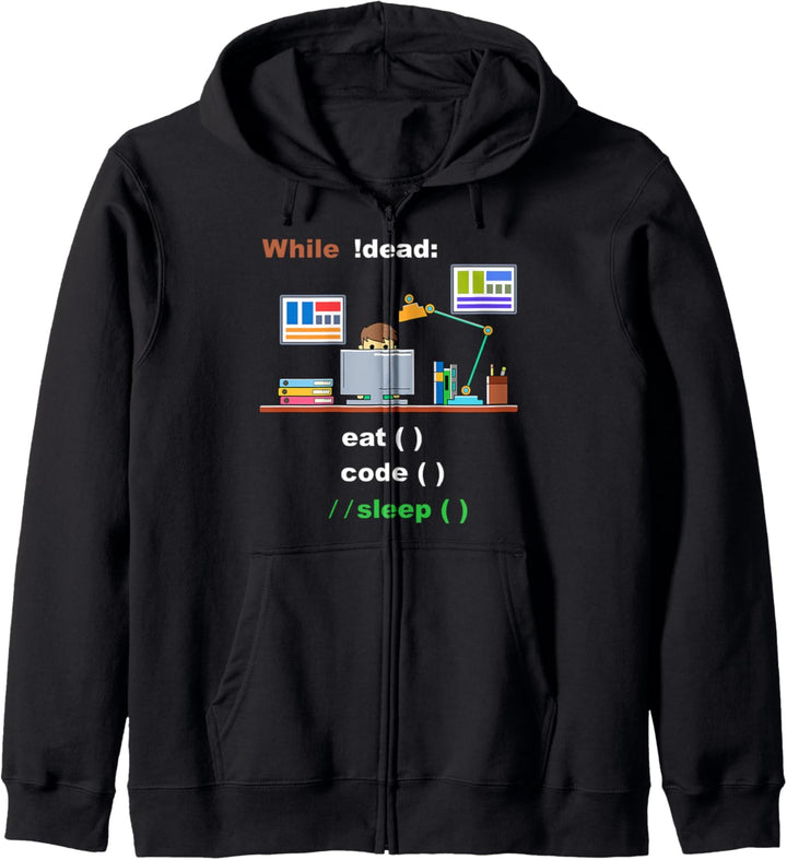 Essen Sie Code Schlaf Informatik Python-Programmierer Kapuzenjacke