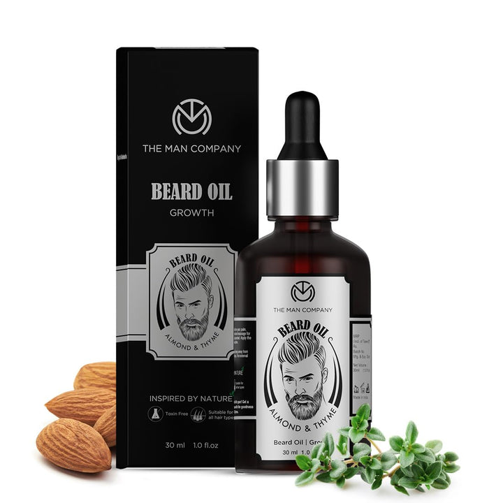THE MAN COMPANY Bartöl für Herren, Bio Vegan (30 ml) – Bartpflege für Weichen Bart – Mit Natürlichem