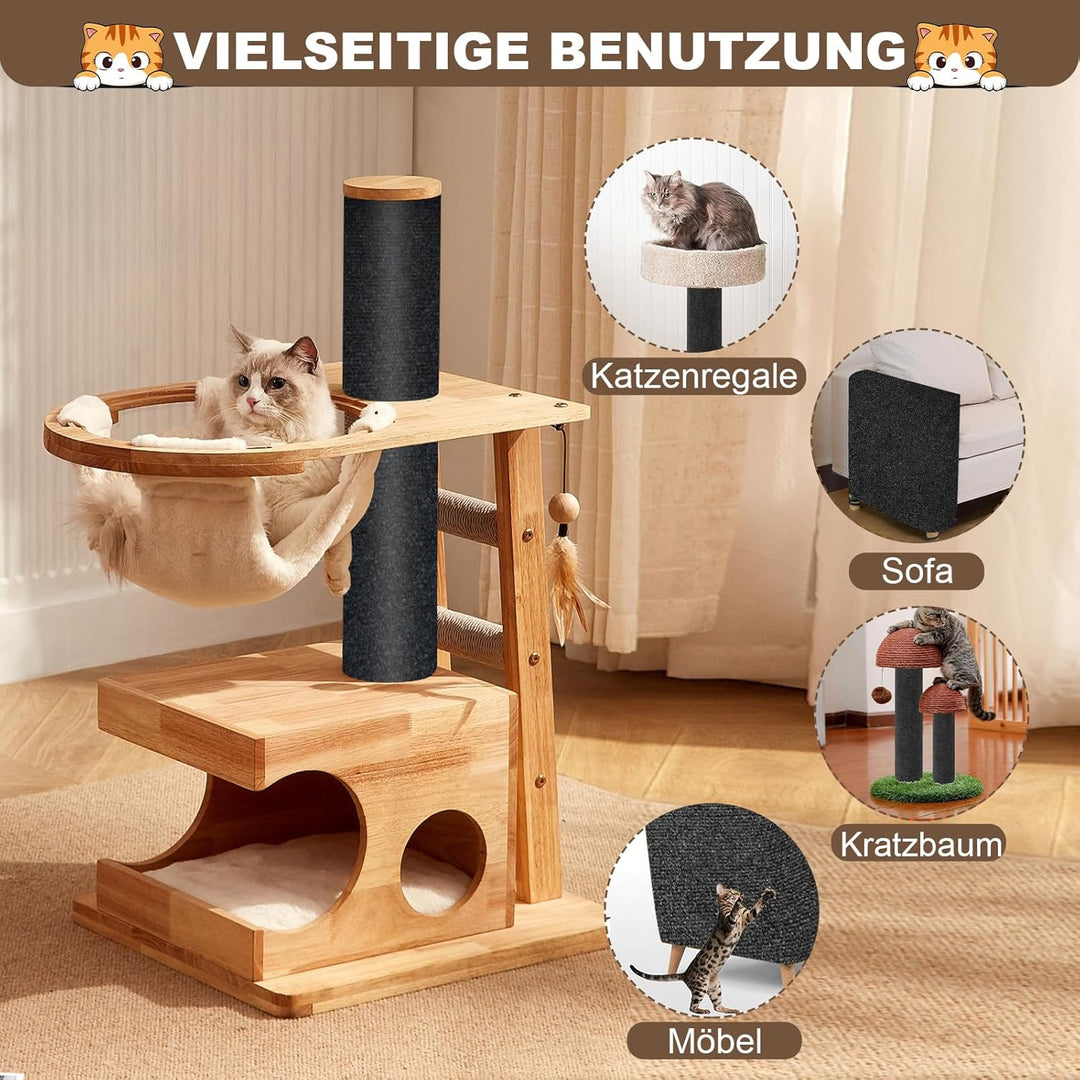 40 x 200cm Kratzmatte Selbstklebend Katze, DIY Trimmbare Kratzschutz Sofa Katze, Kratzbretter Kratzw