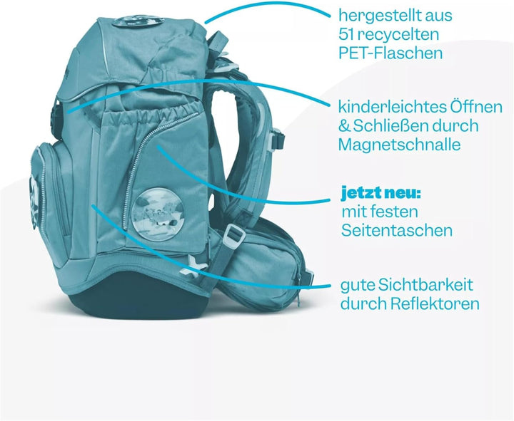ergobag Pack Schulranzen-Set 6tlg. inkl. Klettie-Set Bärgasus - Lila Einheitsgrösse