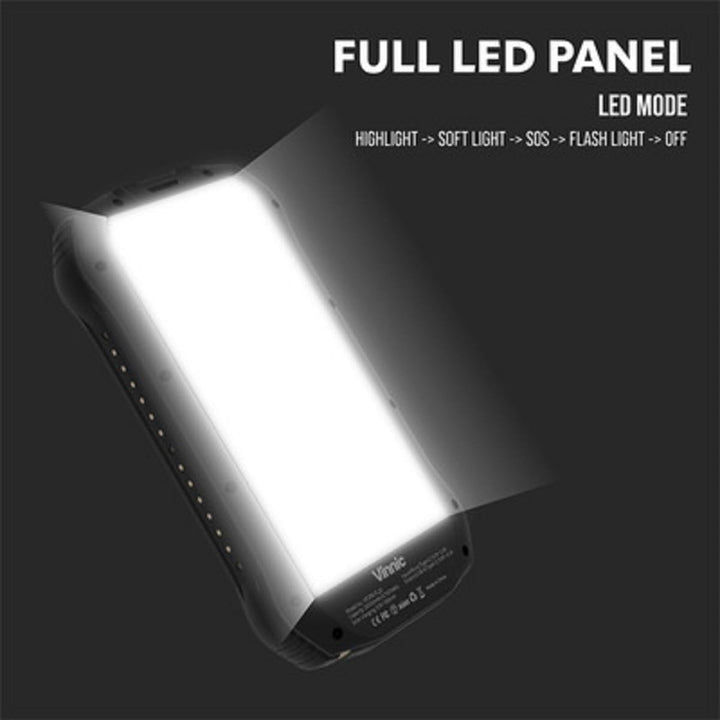 Vinnic SACA Peak Solar Powerbank 20,000mAh voll-LED