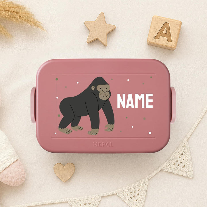 printplanet® Personalisierbare Brotdose „Layout Gorilla“ – Lunchbox/Bento Box von Mepal – mit eigene