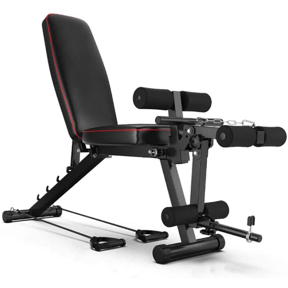 LJBOZ Hantelbank Klappbar, Standard Hantelbänke Verstellbare Hyperextension Roman Chair Trainer Bauc