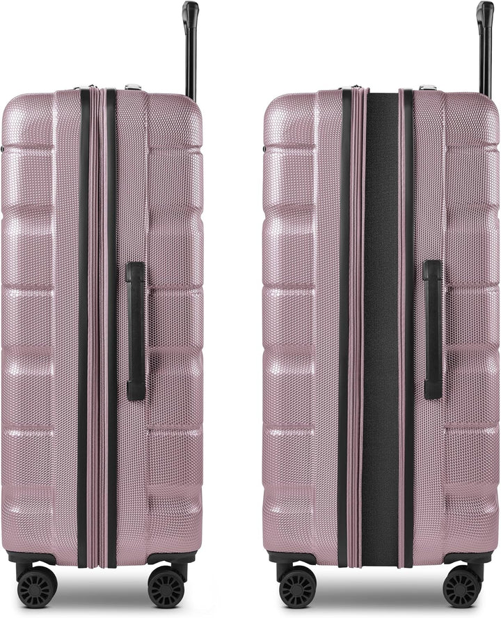 Franky Munich 4.0 Koffer Set | Trolley Hartgepäck - Handgepäck Koffer mit 4 Rollen Einer Dehnfalte,