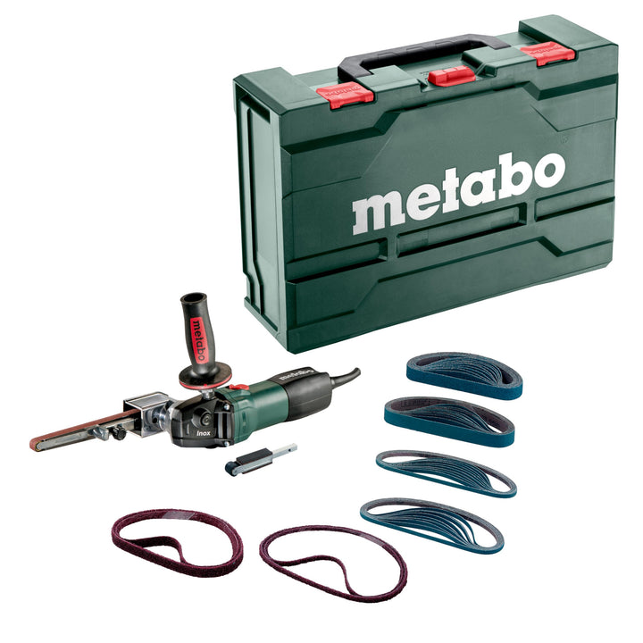 Metabo Bandfeile BFE 9-20 Set (602244500) Stahlblech-Tragkasten, Nennaufnahmeleistung: 950 W, Abgabe