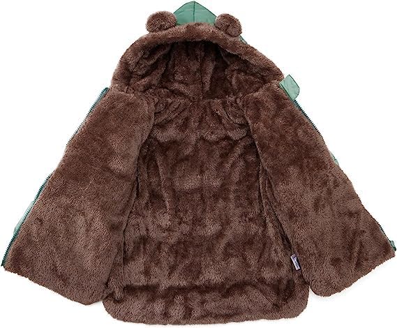 Baby Winter Fleece Mantel Kinder Jungen Jacke Outwear Mädchen Gepolstert Kleidung 2-3 Jahre Grün, 2-