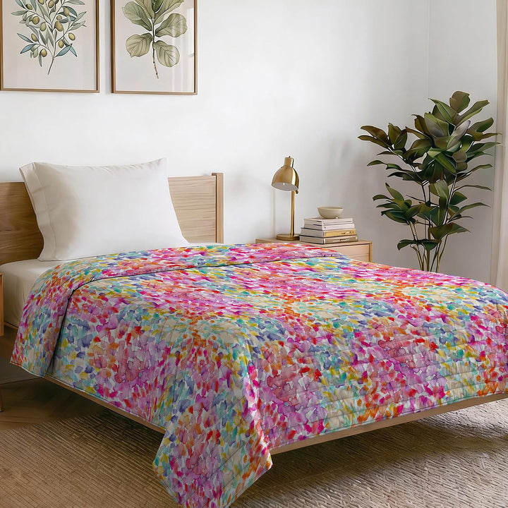 Fantasy Doubleface Sommersteppdecke, 170x270cm, Spring, Microfiber, Einzeln Spring Einzelne, Spring