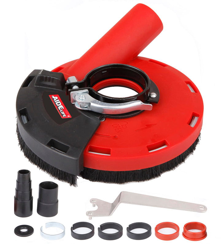 Aidelife Absaughaube mit Bürsten für Winkelschleifer 115/125mm, 125mm