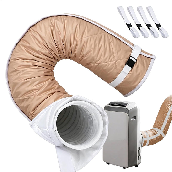 Klimaanlage Abluftschlauch Isolierung - Schlauchabdeckung | 150cm Cream Colored, Cream Colored